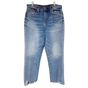 BlankNYC Raw Hem Jeans NWT Step Hem Denim Blue Size 30"